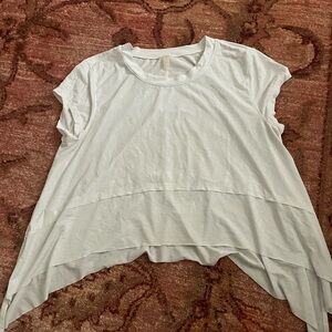 Free People Movement white tempo tee